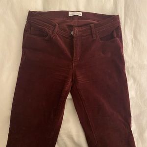 Burgundy LOFT Corduroy Pants